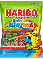 Haribo Rainbow Worms 142g