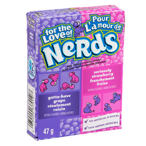 Nerds - Boites de bonbons saveurs raisin et fraise