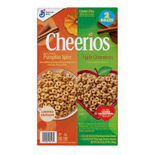 cereal - Cheerios - Pumpkin Spice 524g & Apple Cinnamon 538g