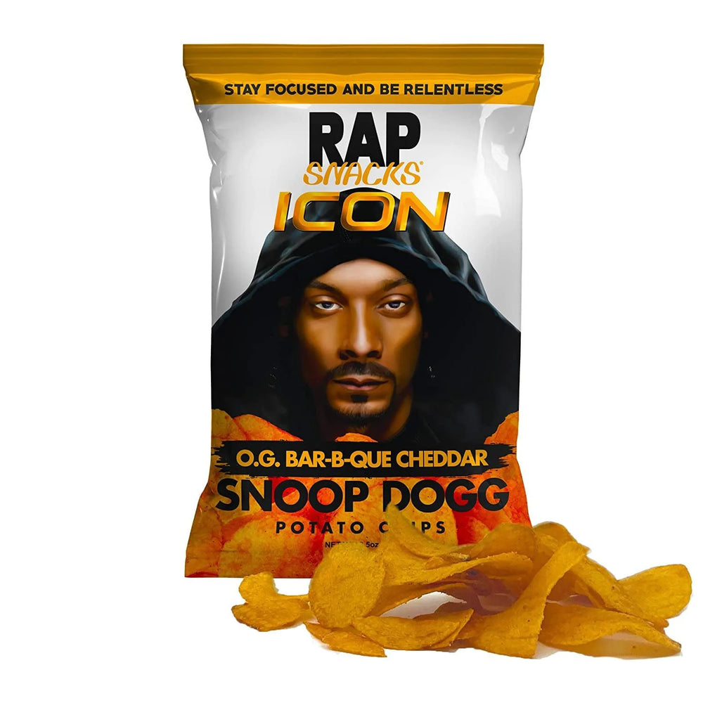 
            
                Charger l&amp;#39;image dans la galerie, Rap Snacks Snoop Dogg O.G. Bar-B-Que Cheddar Potato Chips 2.5oz
            
        