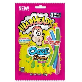 Warheads Sour Chewz Ropes 85g
