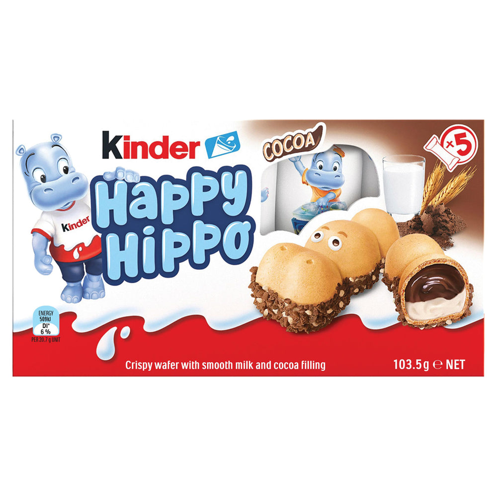 UK Kinder Happy Hippo - Cocoa 5PK