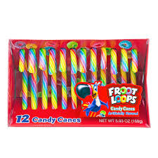 Froot Loops - Candy Canes 12-Canes 5.93oz