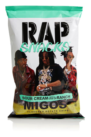 Rap Snacks Sour Cream Migos with Dab Of Ranch