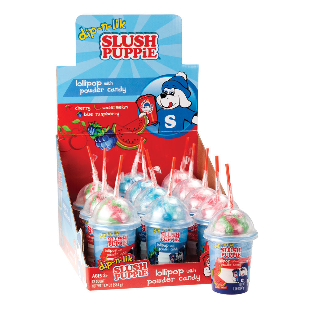 Dip-N-Lik Slush Puppie Lolipop with Candy Powder