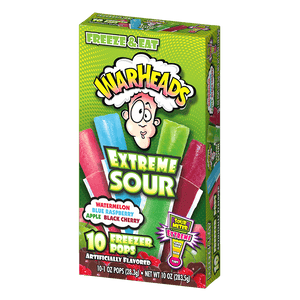 Jel Sert Warheads Freezer Pops Extreme Sour